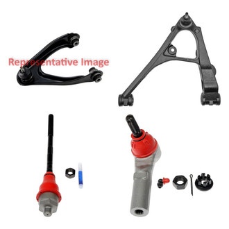 Dorman® - OE Solutions™ Front Driver Side Lower and Upper Control Arm with Ball Joint and Tie Rod End Kit