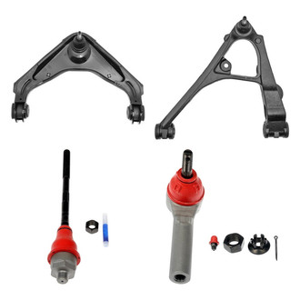 Dorman® - OE Solutions™ Front Driver Side Lower and Upper Control Arm with Ball Joint and Tie Rod End Kit