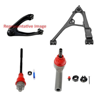 Dorman® - OE Solutions™ Front Driver Side Lower and Upper Control Arm with Ball Joint and Tie Rod End Kit