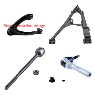 Dorman® - OE Solutions™ Front Driver Side Lower and Upper Control Arm with Ball Joint and Tie Rod End Kit