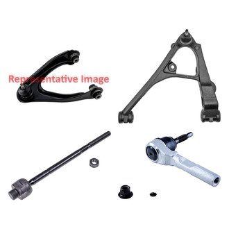 Dorman® - OE Solutions™ Front Driver Side Lower and Upper Control Arm with Ball Joint and Tie Rod End Kit