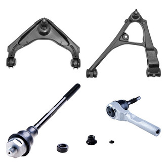 Dorman® - OE Solutions™ Front Driver Side Lower and Upper Control Arm with Ball Joint and Tie Rod End Kit