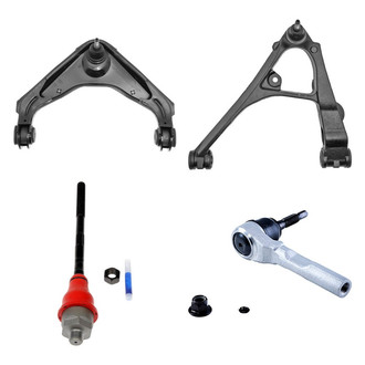Dorman® - OE Solutions™ Front Driver Side Lower and Upper Control Arm with Ball Joint and Tie Rod End Kit