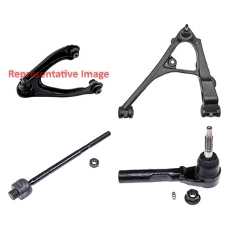 Dorman® - OE Solutions™ Front Driver Side Lower and Upper Control Arm with Ball Joint and Tie Rod End Kit