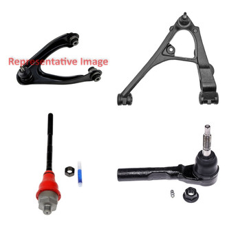 Dorman® - OE Solutions™ Front Driver Side Lower and Upper Control Arm with Ball Joint and Tie Rod End Kit