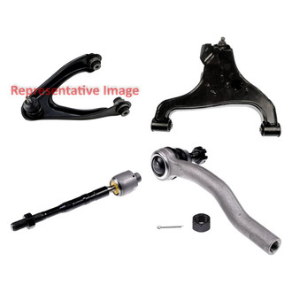 Dorman® - OE Solutions™ Front Driver Side Lower and Upper Control Arm with Ball Joint and Tie Rod End Kit