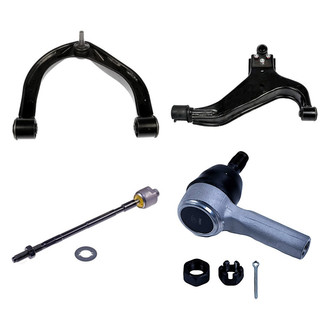 Dorman® - OE Solutions™ Front Driver Side Lower and Upper Control Arm with Ball Joint and Tie Rod End Kit