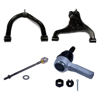 Dorman® - OE Solutions™ Front Driver Side Lower and Upper Control Arm with Ball Joint and Tie Rod End Kit