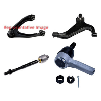Dorman® - OE Solutions™ Front Driver Side Lower and Upper Control Arm with Ball Joint and Tie Rod End Kit