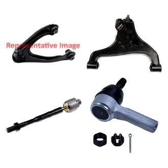 Dorman® - OE Solutions™ Front Driver Side Lower and Upper Control Arm with Ball Joint and Tie Rod End Kit