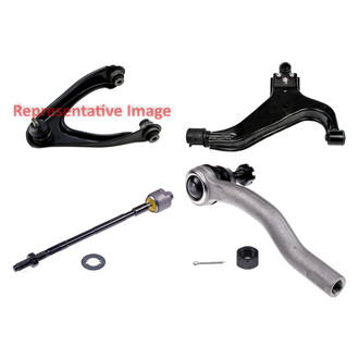 Dorman® - OE Solutions™ Front Driver Side Lower and Upper Control Arm with Ball Joint and Tie Rod End Kit