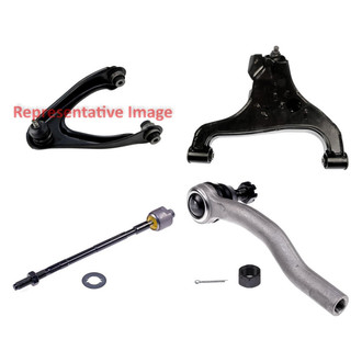 Dorman® - OE Solutions™ Front Driver Side Lower and Upper Control Arm with Ball Joint and Tie Rod End Kit