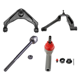 Dorman® - OE Solutions™ Front Driver Side Lower and Upper Control Arm with Ball Joint and Tie Rod End Kit