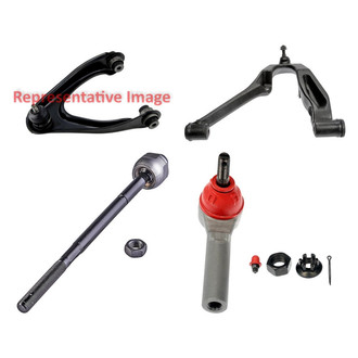 Dorman® - OE Solutions™ Front Driver Side Lower and Upper Control Arm with Ball Joint and Tie Rod End Kit