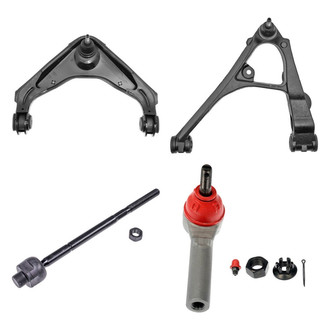 Dorman® - OE Solutions™ Front Driver Side Lower and Upper Control Arm with Ball Joint and Tie Rod End Kit