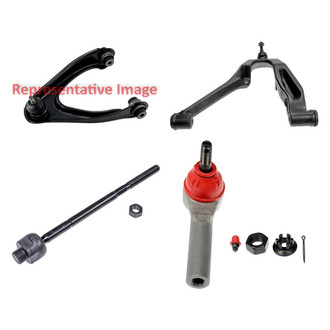 Dorman® - OE Solutions™ Front Driver Side Lower and Upper Control Arm with Ball Joint and Tie Rod End Kit