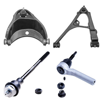 Dorman® - OE Solutions™ Front Driver Side Lower and Upper Control Arm with Ball Joint and Tie Rod End Kit
