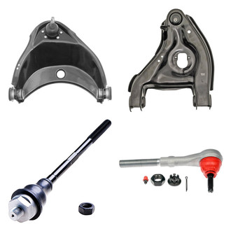 Dorman® - OE Solutions™ Front Driver Side Lower and Upper Control Arm with Ball Joint and Tie Rod End Kit