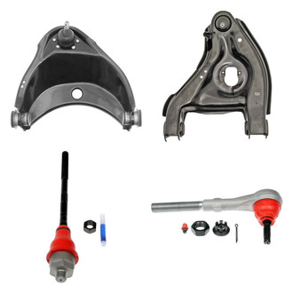 Dorman® - OE Solutions™ Front Driver Side Lower and Upper Control Arm with Ball Joint and Tie Rod End Kit