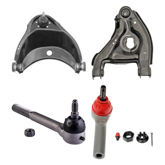 Dorman® - OE Solutions™ Front Driver Side Lower and Upper Control Arm with Ball Joint and Tie Rod End Kit