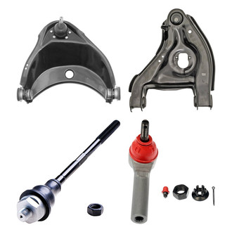Dorman® - OE Solutions™ Front Driver Side Lower and Upper Control Arm with Ball Joint and Tie Rod End Kit