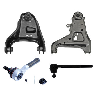Dorman® - OE Solutions™ Front Driver Side Lower and Upper Control Arm with Ball Joint and Tie Rod End Kit