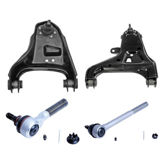 Dorman® - OE Solutions™ Front Driver Side Lower and Upper Control Arm with Ball Joint and Tie Rod End Kit