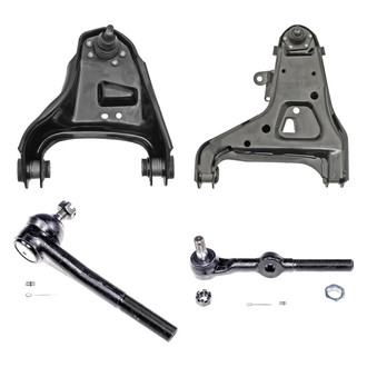 Dorman® - OE Solutions™ Front Driver Side Lower and Upper Control Arm with Ball Joint and Tie Rod End Kit