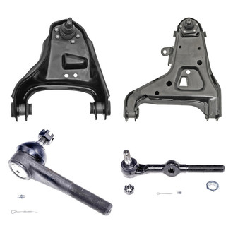 Dorman® - OE Solutions™ Front Driver Side Lower and Upper Control Arm with Ball Joint and Tie Rod End Kit
