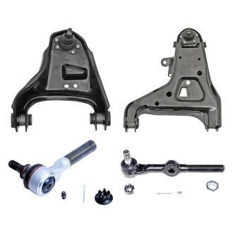 Dorman® - OE Solutions™ Front Driver Side Lower and Upper Control Arm with Ball Joint and Tie Rod End Kit