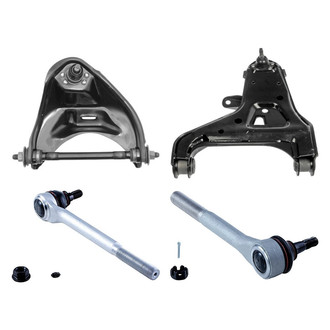 Dorman® - OE Solutions™ Front Driver Side Lower and Upper Control Arm with Ball Joint and Tie Rod End Kit