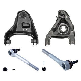 Dorman® - OE Solutions™ Front Driver Side Lower and Upper Control Arm with Ball Joint and Tie Rod End Kit