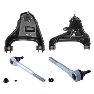 Dorman® - OE Solutions™ Front Driver Side Lower and Upper Control Arm with Ball Joint and Tie Rod End Kit