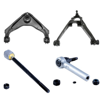Dorman® - OE Solutions™ Front Driver Side Lower and Upper Control Arm with Ball Joint and Tie Rod End Kit