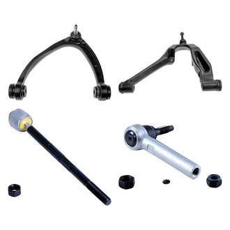 Dorman® - OE Solutions™ Front Driver Side Lower and Upper Control Arm with Ball Joint and Tie Rod End Kit