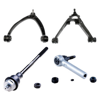 Dorman® - OE Solutions™ Front Driver Side Lower and Upper Control Arm with Ball Joint and Tie Rod End Kit