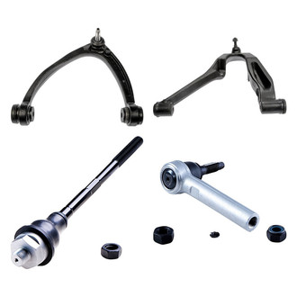 Dorman® - OE Solutions™ Front Driver Side Lower and Upper Control Arm with Ball Joint and Tie Rod End Kit