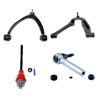 Dorman® - OE Solutions™ Front Driver Side Lower and Upper Control Arm with Ball Joint and Tie Rod End Kit