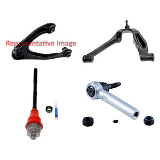 Dorman® - OE Solutions™ Front Driver Side Lower and Upper Control Arm with Ball Joint and Tie Rod End Kit