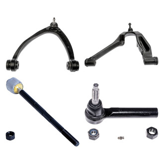 Dorman® - OE Solutions™ Front Driver Side Lower and Upper Control Arm with Ball Joint and Tie Rod End Kit