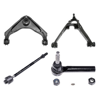 Dorman® - OE Solutions™ Front Driver Side Lower and Upper Control Arm with Ball Joint and Tie Rod End Kit