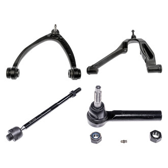 Dorman® - OE Solutions™ Front Driver Side Lower and Upper Control Arm with Ball Joint and Tie Rod End Kit