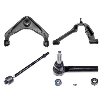 Dorman® - OE Solutions™ Front Driver Side Lower and Upper Control Arm with Ball Joint and Tie Rod End Kit