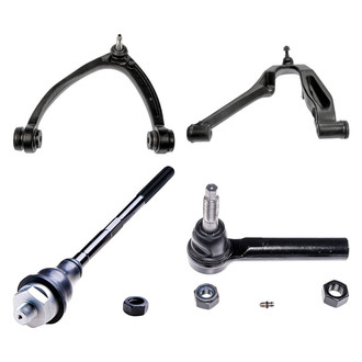 Dorman® - OE Solutions™ Front Driver Side Lower and Upper Control Arm with Ball Joint and Tie Rod End Kit