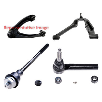 Dorman® - OE Solutions™ Front Driver Side Lower and Upper Control Arm with Ball Joint and Tie Rod End Kit