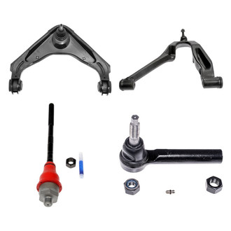 Dorman® - OE Solutions™ Front Driver Side Lower and Upper Control Arm with Ball Joint and Tie Rod End Kit