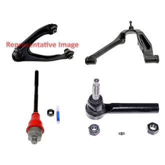 Dorman® - OE Solutions™ Front Driver Side Lower and Upper Control Arm with Ball Joint and Tie Rod End Kit