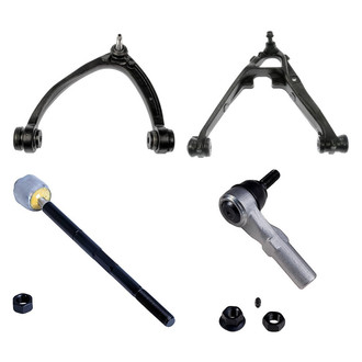 Dorman® - OE Solutions™ Front Driver Side Lower and Upper Control Arm with Ball Joint and Tie Rod End Kit