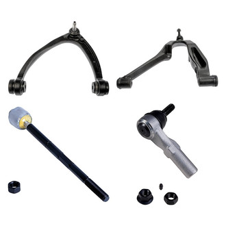 Dorman® - OE Solutions™ Front Driver Side Lower and Upper Control Arm with Ball Joint and Tie Rod End Kit