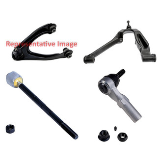 Dorman® - OE Solutions™ Front Driver Side Lower and Upper Control Arm with Ball Joint and Tie Rod End Kit